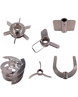 Impulsor o impeller, turbina para gases, áncora, intercambiables