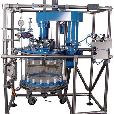Filtro Nucha de 140 litros con agitador de altura variable pneumático (ATEX)