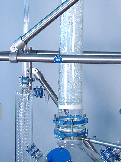 Columna empaquetada con anillos Raschig