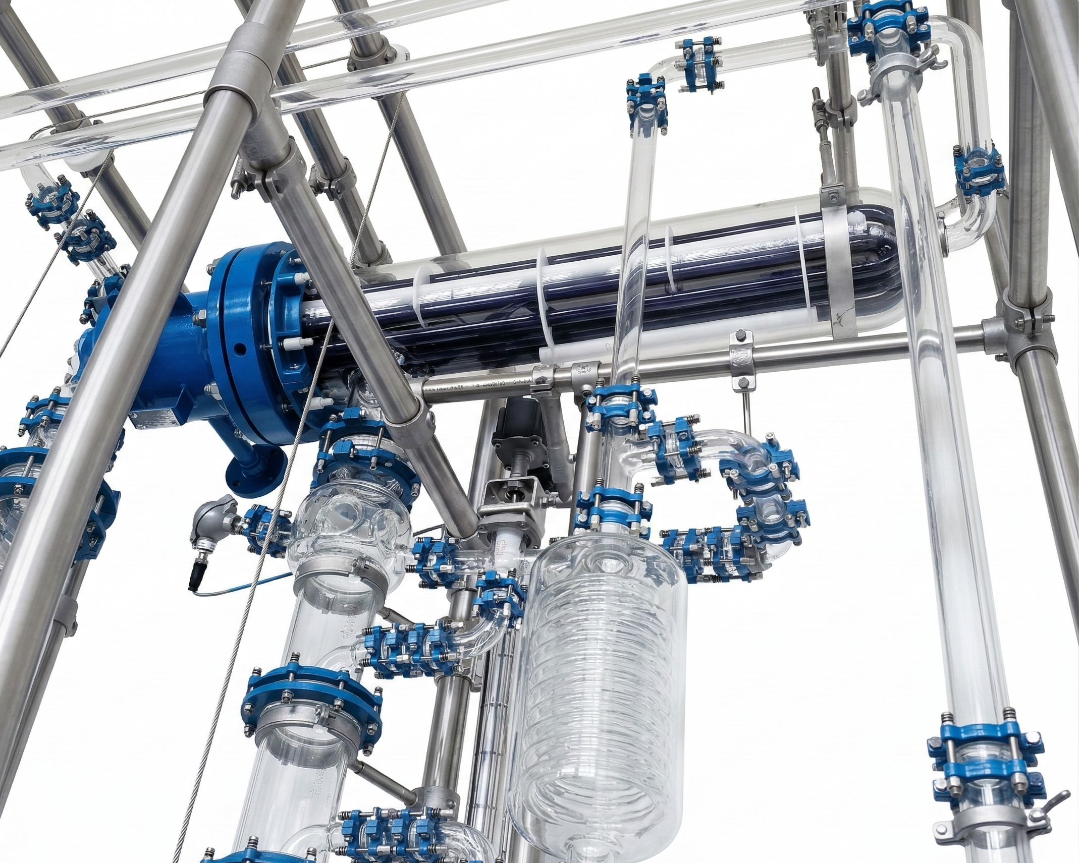 U-shape heat exchangers with surface areas from 1m2 up to 10m2