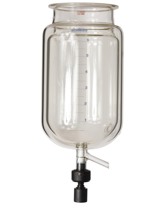 Jacketed vessel with bottom outlet 