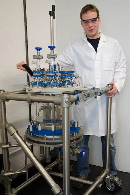 Oligonucleoside research using Büchi equipment